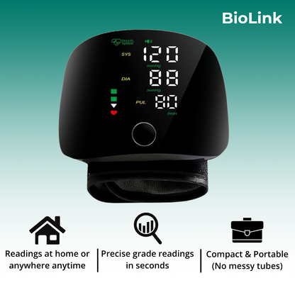 BioLink Smart Touch Wrist BP Monitor